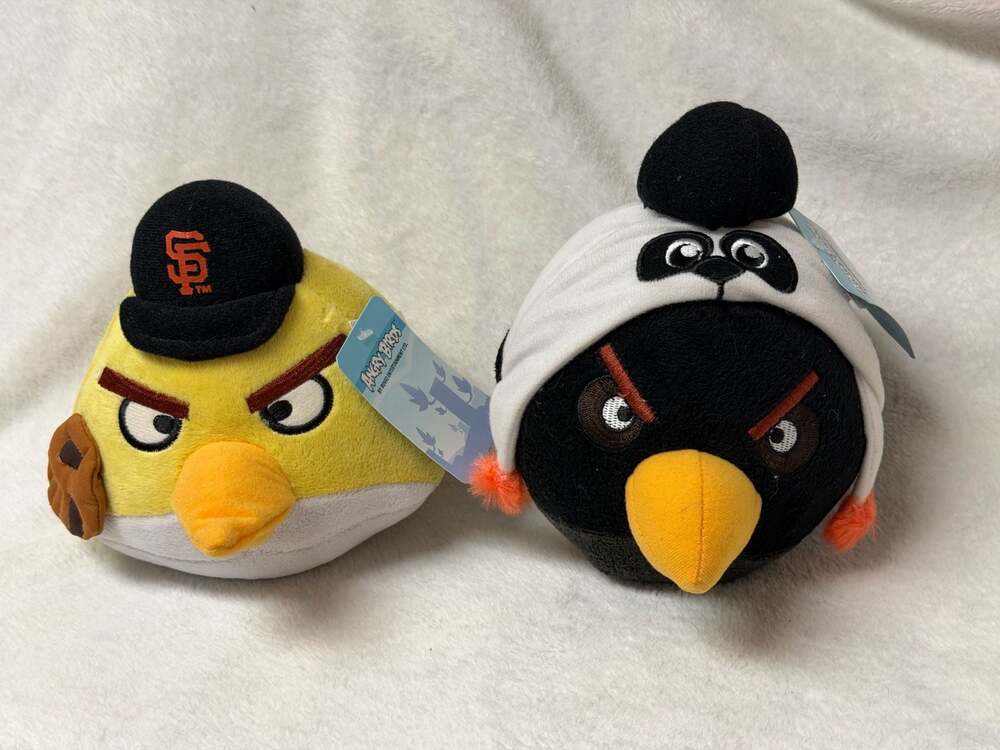 Angry Birds San Francisco Giants MLB Plush Toy Set of 2